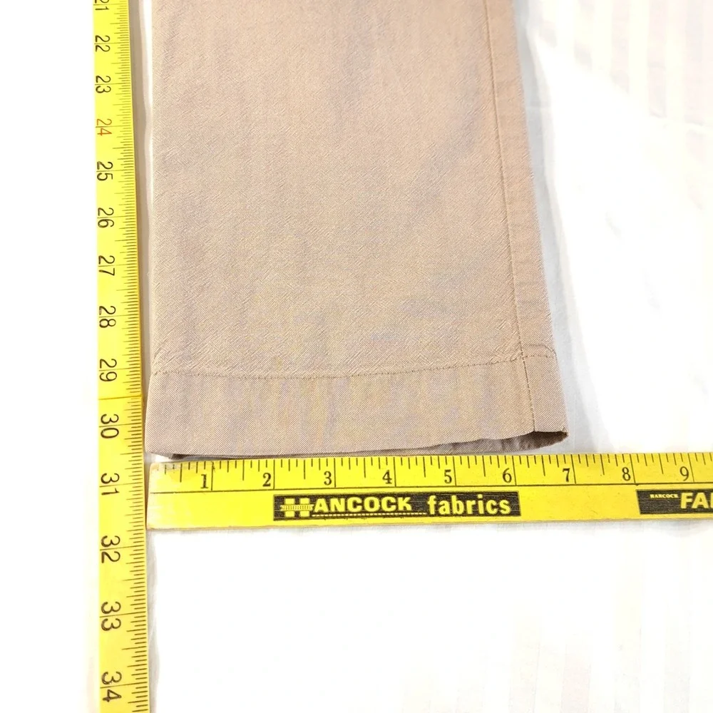 HACKETT London Chino Pants‎ Size 38R Beige Zip Fly Slim Fit 100% Cotton